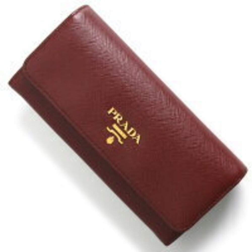 Prada Saffiano Multicolor Long Wallet Cherries Red Petalo Pink